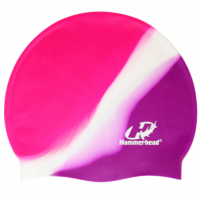 TOUCA HAMMERHEAD DE SILICONE MULTICOLOR - ROSA/BRANCO/ROXO